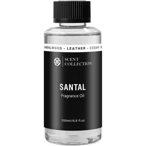 Luxury Hotel Scent Santal 200ml/6.76Fl oz Diffuser Oil Waterless Aromatherapy for Cold Air & Car Diffusers – Long Lasting Refill for Large Room & Home - Signature Sandalwood
