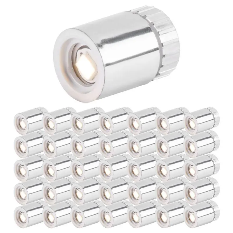 36 Pieces Miniature Lights for Dollhouses, Miniature LED Lights for Crafts, Battery-Operated Mini Spotlight (Warm White)