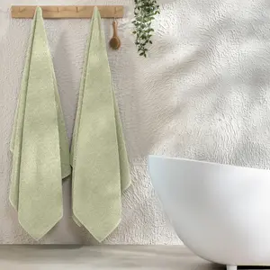 Mocassi 2-Pack Premium Turkish Cotton Braided Bath Towel Set, 27 x 54 inch