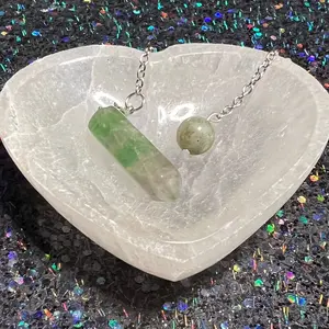 Rainbow Flourite Pendulum
