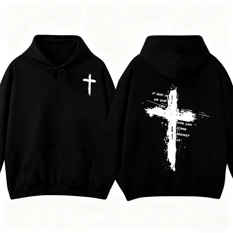 Black cross hoodie - TikTok Shop