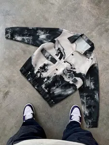 Men's Autumn Winter Casual Jacket Coats, Street Style Vintage Art Youth Campus Simple Fashion Commuter Outerwear, Trendy Men's Clothing