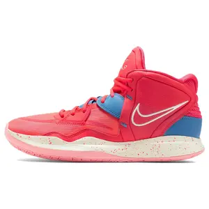 Nike Kyrie 8 Infinity Basketball Shoes for Men and Women – Comfortable Round Toe, Mid-Top, Air Zoom, Pink, Domestic Version Verifiable, with credentials and supporting global authentication
