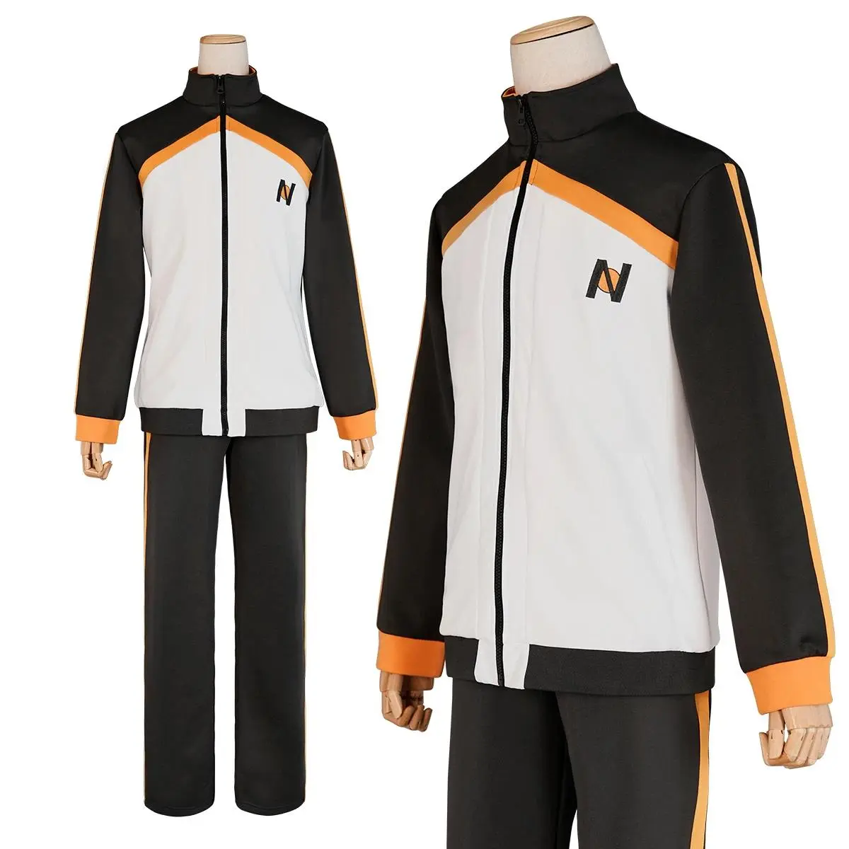 HOLOUN Zero Anime Natsuki Subaru Cosplay Costume Embroidery Full Zip Tracksuit Elastic Pants