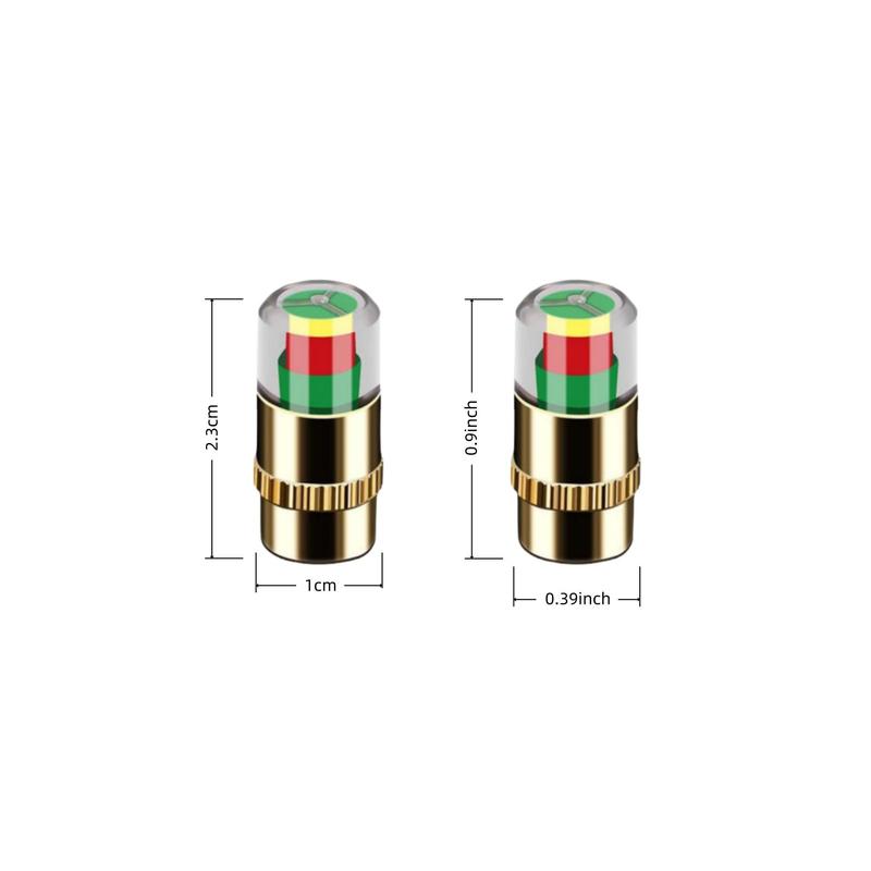 4-Pack Copper Style Aluminum Valve Stem Caps – Universal Fit For Cars, Trucks, Motorcycles – Tight Seal, Rustproof