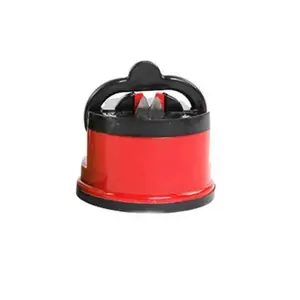 Hot Sale Portable Red Suction Cup Sharpener Tools Suitable House Kitchen Friut Cut-Knife Tool Outdoor Home Sharpener Accessories