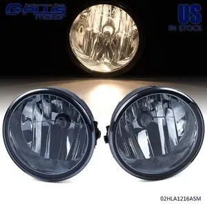 Fit For Ford F150 Left+Right Smoke Lens Bumper Fog Lights Driving Lamps w/ Bulbs
