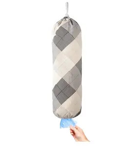 Heavy Duty Grocery Bag Holder – Hanging Wall Mounted Plastic Bag Organizer for Home Kitchen Storage