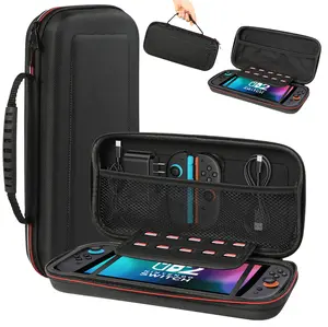 Carrying Case for Nintendo Switch 2 (2025) 7.9 Inch, Protective Hard Shell Portable Switch Travel Case, Durable Ballistic Nylon, Lightweight and Large Capacity, Accessories for Switch 2, Black