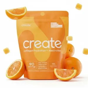 Create Creatine Monohydrate Gummies for Men & Women, Boost Focus, Strength, and Endurance, Anti-Melting Formula, Vegan, Gluten-Free, Non-GMO, 1.5g of Creatine per Gummy (Orange)