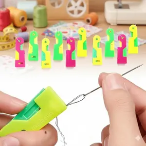 Automatic Threader for Sewing Machine: Easy-Use Anti-Slip Needle Threading Tool, Quick & Effortless Operation, Universal Fit for Multiple Models, Reusable Sewing Accessory, Home Sewing Thread Guide Device, Sewing Tools