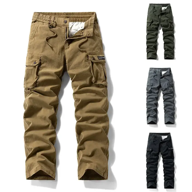 Washed Vintage Loose Tapered Work Pants – Classic Fit, Versatile for Work and Casual Wear, Unique Washed Vintage Finish