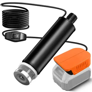 635GPH Cordless Submersible Water Pump, Replacement for Dewalt 20V/60V Max Lithium Batteries, Portable Transfer Water Pump with On/Off Switch, for Pool Draining, Garden Watering, RV, Camping (No Battery)