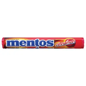 3x Mentos Cinnamon Rolls Chewy Mints Candy - Warm Cinnamon Flavor Snack Treats for Fresh Breath 1.32oz