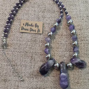 Chevron Amethyst necklace