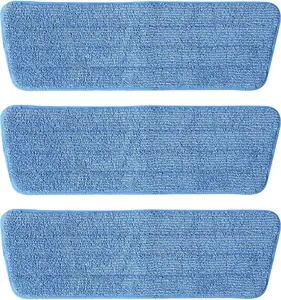 Microfiber Mop Pads 3 Pack Reusable Wet Mopping Pads for All Spray Mops Cleaning Refills Suitable for Floor Cleaning