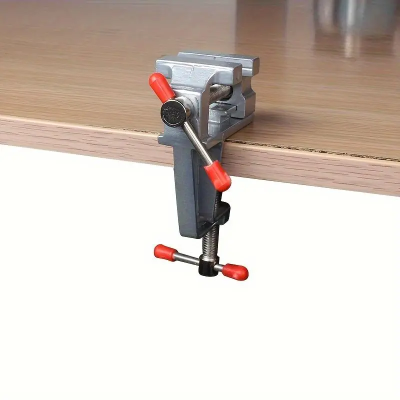Multifunctional Aluminum Alloy Workbench Clamp, Manual Tool for DIY Jewelry Electronics Workbench, Small Clamp, No Need for Electricity