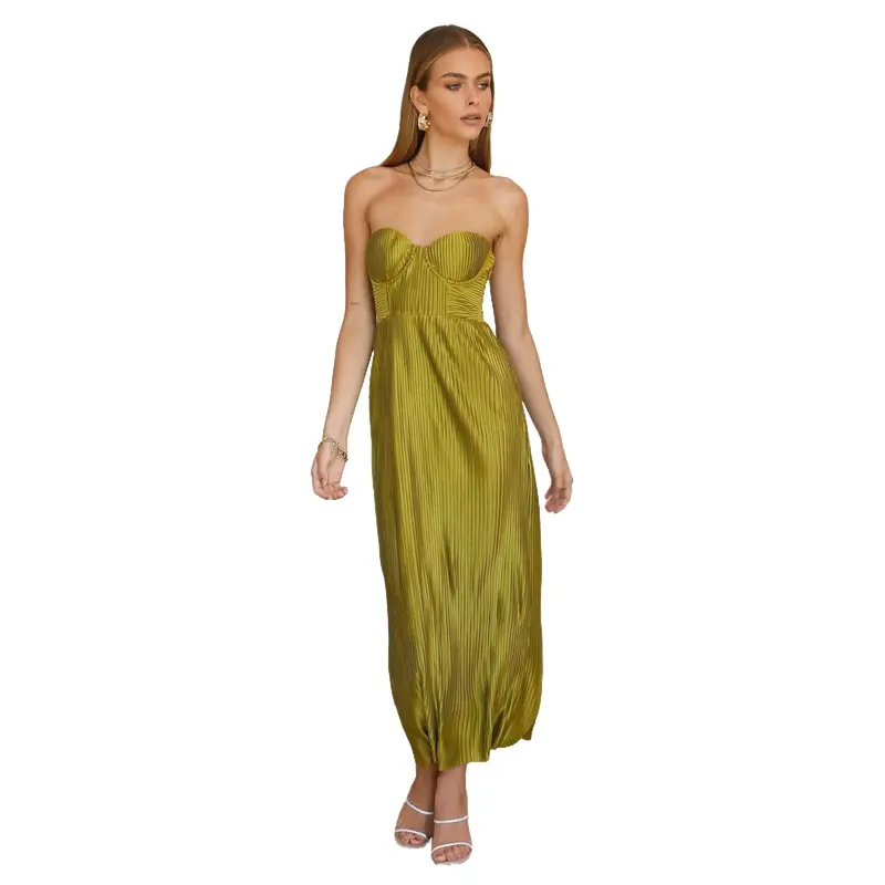 slim fit dress slacks Sadie Maxi Dress Green Hibiscus Jacquard XL / Green main image 0