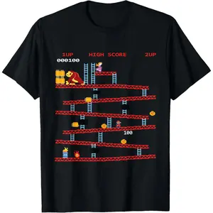Cotton Gaming Arcade Retro Video Game Console Vintage Gamer Gifts T-Shirt