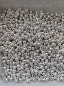 4mm Silver Spacer Beads