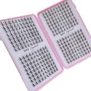 Natural Shape Fine Belt C Curl Sunflower False Eyelash Set, Natural Shape Eyelash, Eye Makeup Enhancement False Eyelashes for Women, Volume Cluster Lashes, Cosmetic Eyelash Extension, Eyelash Extensions Set