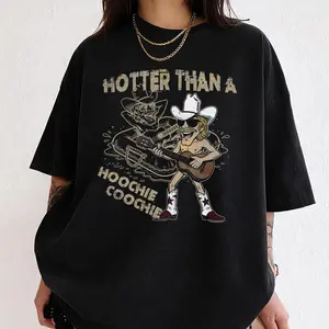 Hotter Than Hoochie Coochie Graphic Youth Tee, 90s Country Concert T-Shirt for Men, Women and Kids