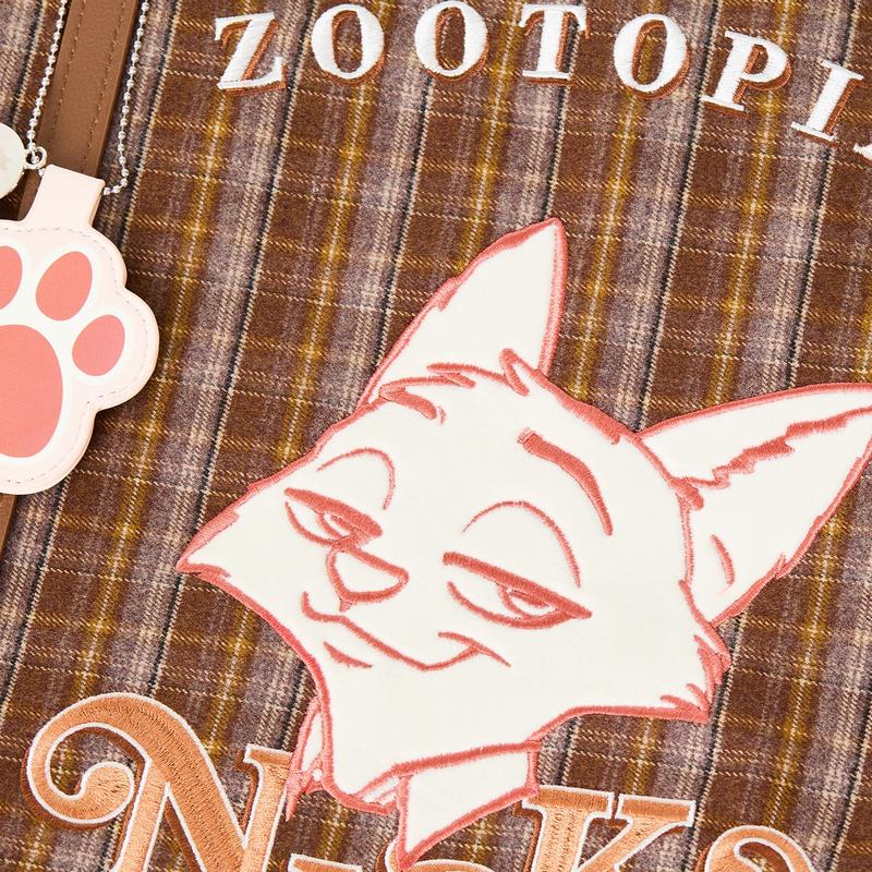 Disney Zootopia Series Plaid Tote Bag Fashionable Cute Shoulder Bag For Daily Use,Large Capacity,Durable Material,Commute & Shopping,Holiday & Holiday Haul