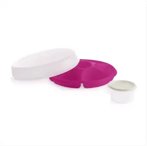 Tupperware Raspberry Colored Serving Center