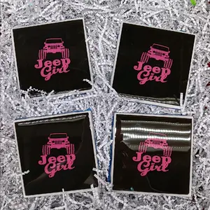 jeep girl coasters