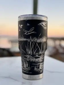 30 oz unbranded duck hunter theme tumbler
