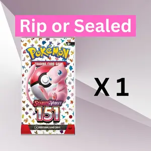 Pokemon Scarlet & Violet 151 - English Booster Pack NEW Factory Sealed TCG Cards (1)