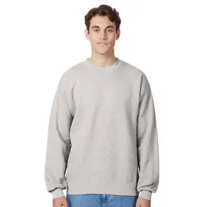 Hanes Unisex Ultimate Cotton Crewneck Sweatshirt 90/10 Cotton/Polyester Fleece Cozy Comfort Sweater