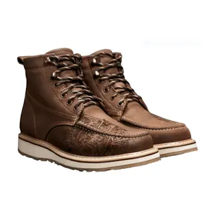 MEN'S FORCE 6" AZTECA WORK BOOTS AZTEC MOC TOE