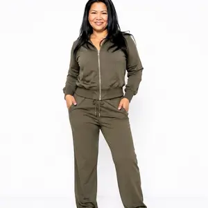 Set Sport Glam Olive - Comfortable and Stylish Olive Green Sportswear Set for Everyday Wear