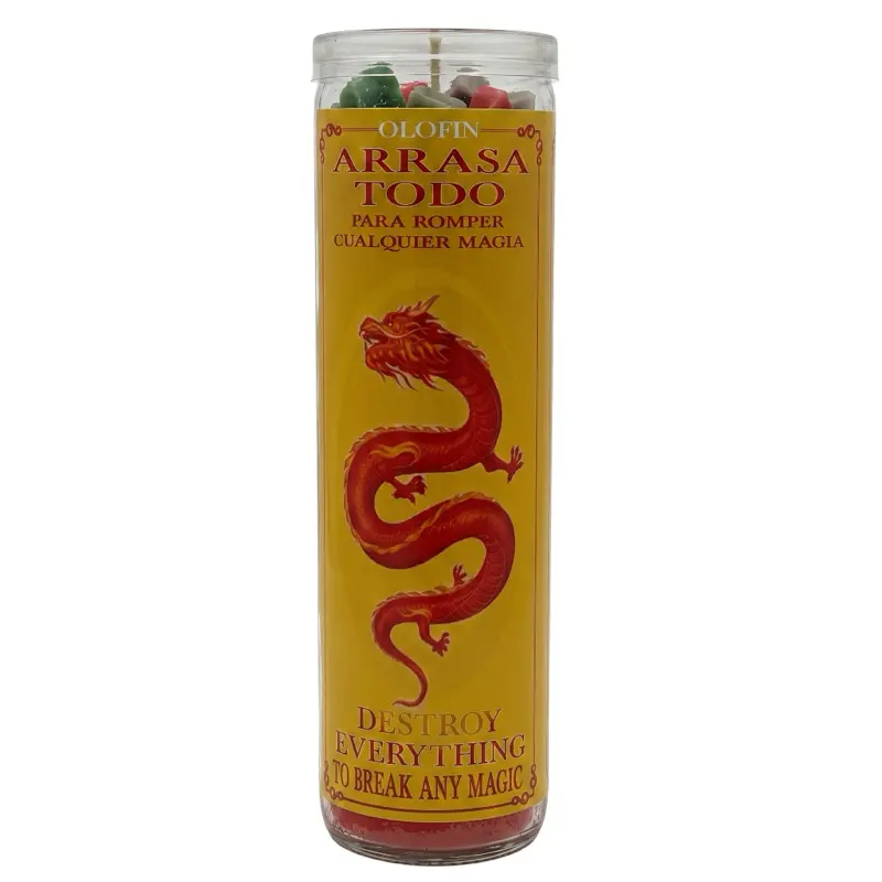 Arrasa Con Todo (Destroy Everything) Prepared Ritual Candle Perfumed