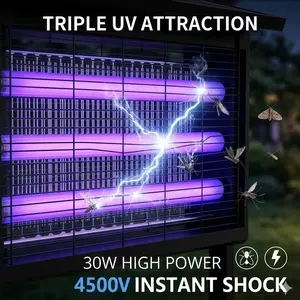 Solar Outdoor Bug Zapper Mosquito Killer Lamp Large Size, TikTok Mid Year Sale viral hot search summer yard equipment, eco solar 4500V instant kill grid IP68 waterproof repellent for backyard, lawn, camping, farm, patio outdoor spaces