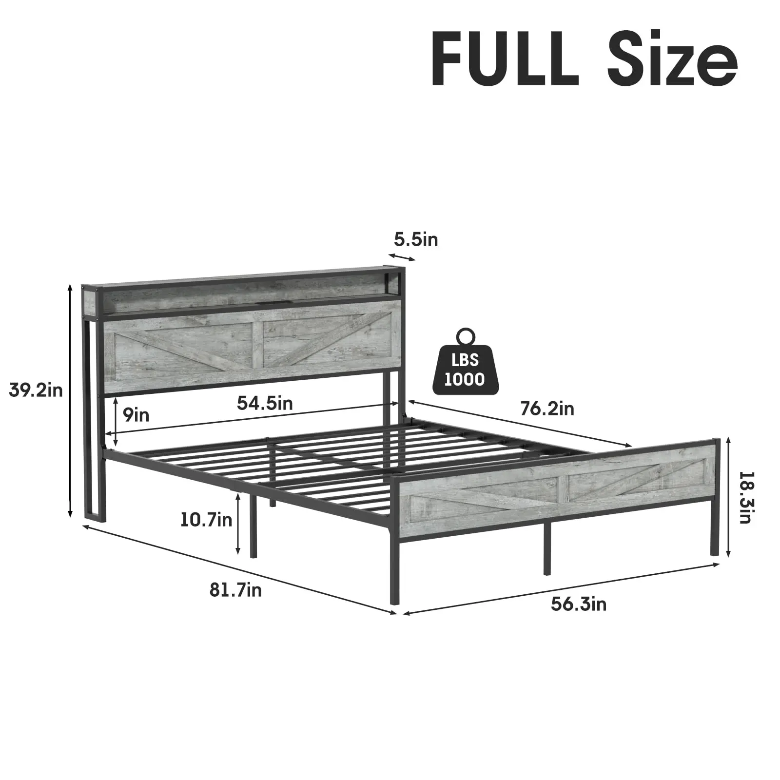 Light Rustic Oak-Full