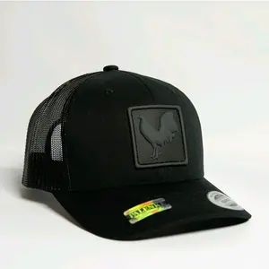 3D Square PVC Patch Curved-Bill Classic Trucker Hat 73