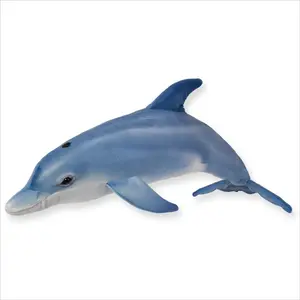 Real Planet™ Blue Dolphin Realistic Plush Stuffed Animal