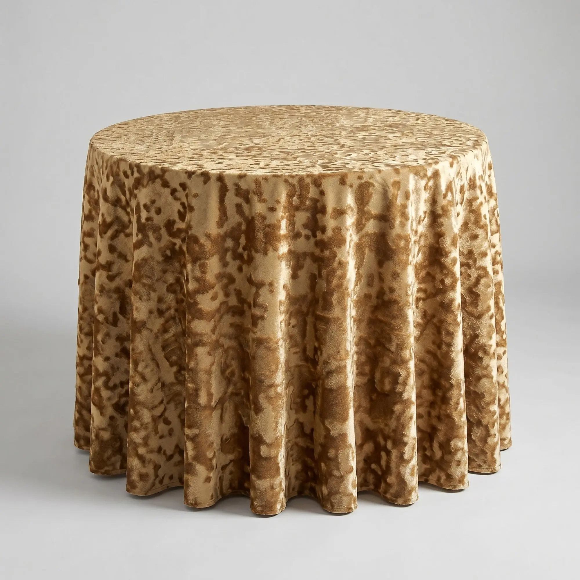 Allendale Crushed Velvet Tablecloth  Gold