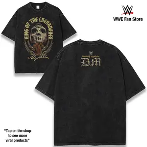 Dominik Mysterio King Of The Luchadores WWE Graphic Tee Men Top Shirt Wash 230GSM Cotton Judgment Day Rising Superstar Intercontinental Champion High Flying Legacy Wrestling Fan Gift Streetwear Apparel