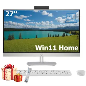 HP - 27" Full HD Touch-Screen All-in-One with Adjustable Height- 32GB Memory - 1TB SSD - Win11 Home - Intel Core Ultra 7 155U 2023  - Shell White - Bundle Accessory