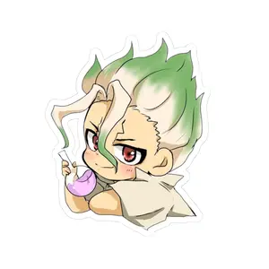 Dr. Stone Senku Ishigami Chibi Manga Cute Anime Sticker Gift Otaku Weeb