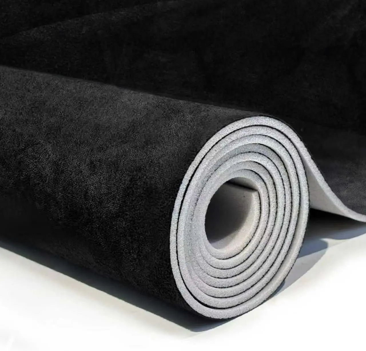 Black Suede Headliner, 98" L × 60" W with Foam Backing, Auto Interior Roof Replacement Material for Car, SUV, Boat, Pickup, Truck, RV, Home Repair/DIY Headliner Fabric