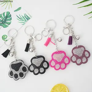 Ombre Pink Rhinestone Flower Keychain with Tassel Charm, Versatile & Sparkly, Ideal for Gifts & Daily Use, Bringing a Pop of Color and Shine to Any Outfit