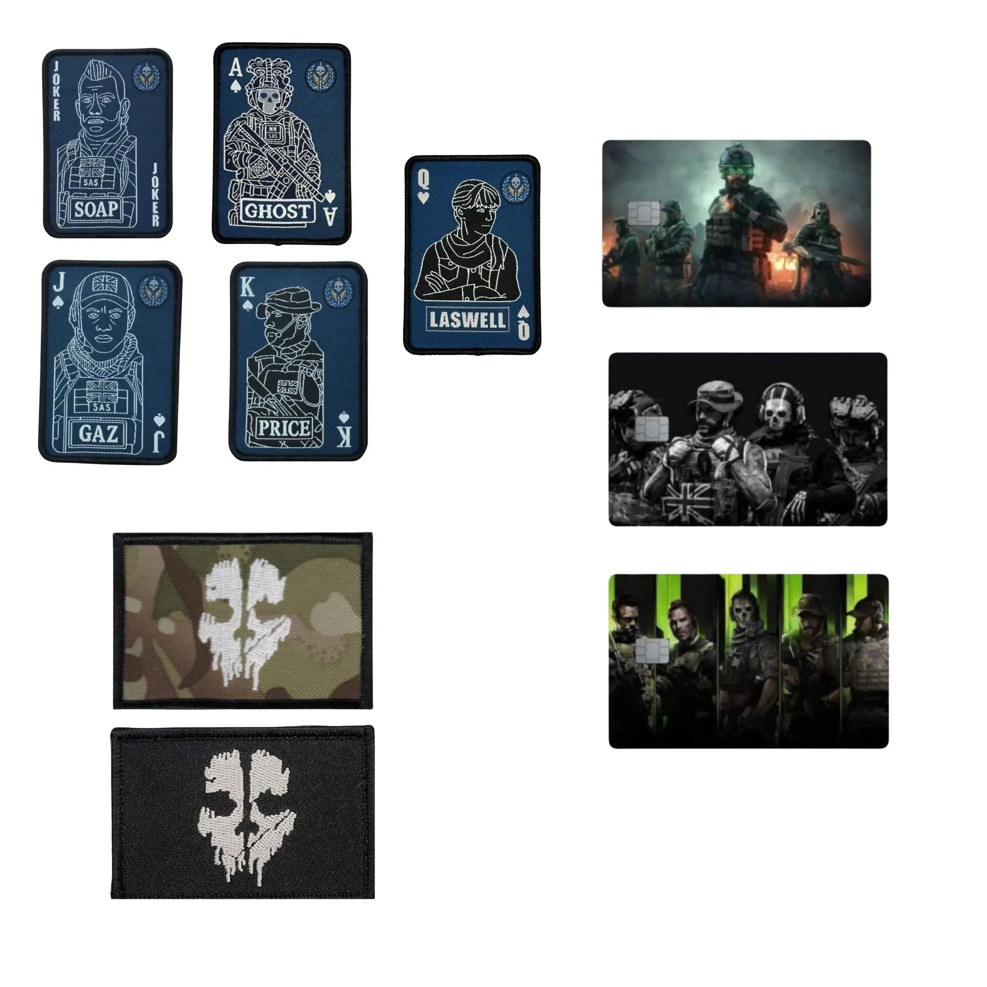 Simon Riley and TSK 141 Patches 3.5 Inch and 1.5 Inch Pin for Clothing and Gear