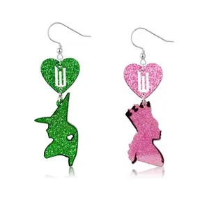 Wicked Movie Inspired Wicked Earrings, Lightweight Acrylic Jewelry for Women, Movie Popular Merch Accessories Gifts