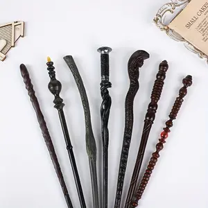 Halloween Costume Magic Wand, Beautiful Wizard Staff, Hand Carved Craftsmanship, Perfect for Christmas Role Play & Gift Collection
