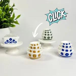 Vintage Pyrex Mixing Bowl Fidget Clicker Keychain