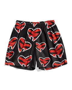 Chalk Line | Shawn Michaels HBK Backlash 2004 Entrance Shorts – WWE Wrestling Mesh Shorts for Men | Retro Gym & Streetwear Athletic Shorts Inspired by Iconic HBK Gear